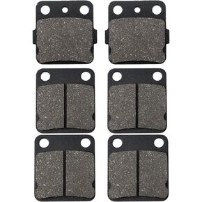 Front and Rear Brake Pads for Yamaha Blaster 200 YFS200 2003-2006, Warrior 350 YFM350 1989-2004, Banshee 350 YFZ350 1988-2009, Wolverine 350 YFM350 1995-2005