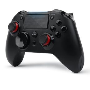 RALAN Wireless Controller Compatible with Playstation 4 for PS4/Pro/Slim,1300mAh Rechargeable Battery with 3.5mm Headphone Jack, ALPS Joystick, Hall Effect Sensing trigger, Turbo Auto, Dual Vibration