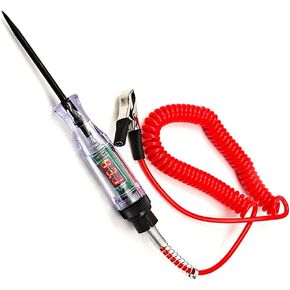 Heavy Duty 3-70V Automotive Test Light,Digital LED Relay Tester with 110 Inch Retractable Spring Wire,Multifunctional Car Circuit Tester for Testing Fuses,Voltage,Acc,Engine