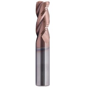 Solid Carbide Corner Radius for Aluminum End Mill - ZRN Coated, 37 Degree Helix- .060" Corner Radius, 3 Flute, 1/2" Cutting Diameter, 1/2" Shank Diameter, 1-1/4" Length of Cut, 3" Overall Length