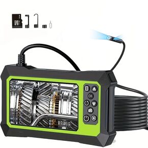 Upgraded Endoscope Camera with Lights, Anhendeler 1080P Pro HD Borescope Camera 4.3" LCD Screen Inspection Camera, IP67 Waterproof Snake Camera,3000mAh Battery, 32G TF Card， Gifts for Men