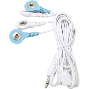 أسلاك القطب الكهربائي، 3.5 مم 4 في 1 أسلاك كبل بديلة للصدمات الكهربائية لآلة التدليك مشبك الأذن سلك توصيل محولات العشرات القياسية in Kuwait