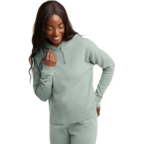 Hanes womens Originals Garment Dyed Hoodie, Fleece Pullover