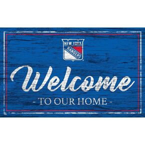 Fan Creations New York Rangers Welcome to Our Home 6x12 Sign