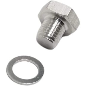 Z Whip M12 1.5 LS Coolant Temperature Sensor Plug Cylinder Head Temp Water Aluminum Hex Plug Metric Thread LS Swap LS1 LSX LS3 Vortec 5.3L 4.8L 5.7L 6.0L 6.2L LQ4 L76 M12-1.5 M12x1.5