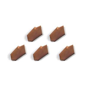 YUFUTOL GTN-3 QC1403 Grooving Cut-Off Carbide Inserts, Multilayer Coated CNC Lathe Carbide Inserts Cutters for Lathe Grooving Cut Off Tool, 5 Pieces