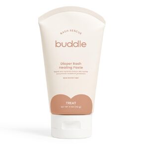 Buddle Diaper Rash Rescue Healing Paste - Gentle on Sensitive Skin, Fragrance-Free, Micobiome Mindful & Pediatrician Tested - (4oz)