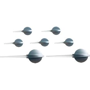 Tanin Auto Electronix White/Clear Needles with Silver Base for Chevrolet Silverado, Tahoe & GMC Sierra Speedometer Gauge (Set of 7 Qty)