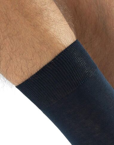 CALZITALY Two Pairs of Mens Cotton Crew Socks | 7.5/9.5, 10/12 | Made in Italy in Saudi Arabia