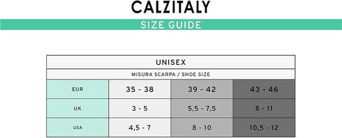 CALZITALY Two Pairs of Mens Cotton Crew Socks | 7.5/9.5, 10/12 | Made in Italy in Saudi Arabia