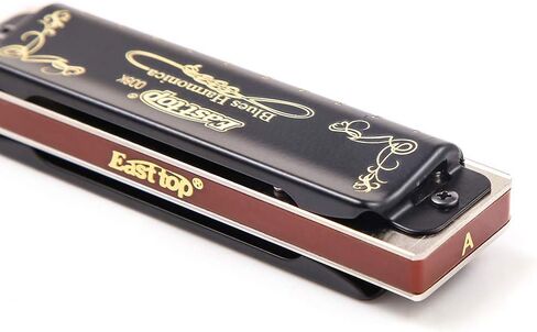 Blues Harmonica,Diatonic 10-hole 20-tone Harp Harmonica E-key Blues Harmonica With Black Shell Suitable for Professionals, Adults, Beginners, Students, Children, Standard Harmonica Instruments in Saudi Arabia