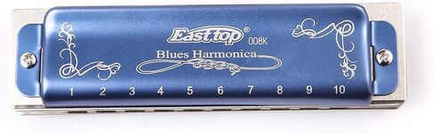 Diatonic Blues Harmonica F key, Diatonic Blues Harp Mouth Organ 10-hole 20-note Harmonica With Blue Shell, Harmonica Instrument for Beginners, Adults, Professionals and Students in Saudi Arabia