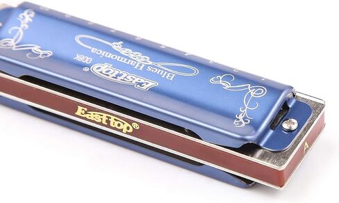 Diatonic Blues Harmonica F key, Diatonic Blues Harp Mouth Organ 10-hole 20-note Harmonica With Blue Shell, Harmonica Instrument for Beginners, Adults, Professionals and Students in Saudi Arabia