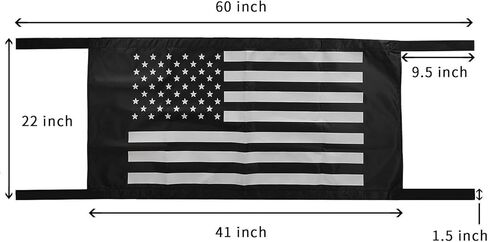 Aumodizzy أرجوحة سرير على شكل سيارة بقية سقف أرجوحة شبكة شبكة بضائع ظلة ل جيب رانجلر YJ TJ JK JKU JL JLU 1987-2024 العلم الأمريكي in Kuwait