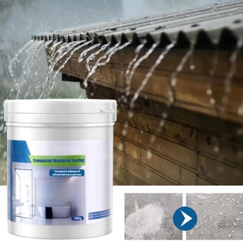 Transparent Waterproof Coating, 100gSuper Strong Waterproof Anti-Leakage Agent Invisible Waterproof Agent, Waterproof Insulation Sealant Transparent Repairing Leak Waterproof Adhesive (1pcs) in Kuwait