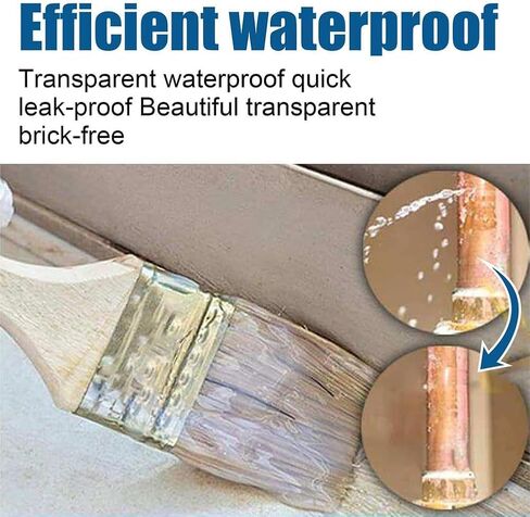 Transparent Waterproof Coating, 100gSuper Strong Waterproof Anti-Leakage Agent Invisible Waterproof Agent, Waterproof Insulation Sealant Transparent Repairing Leak Waterproof Adhesive (1pcs) in Kuwait