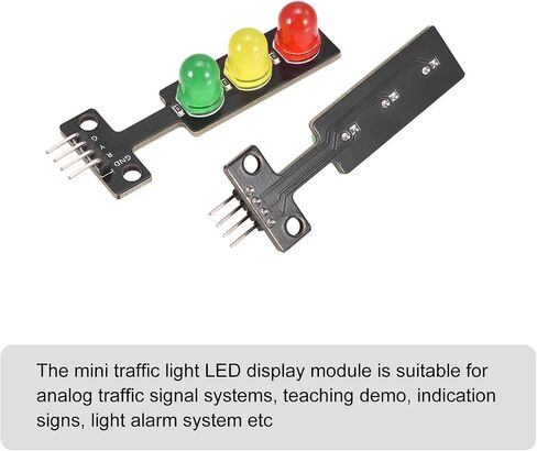 MECCANIXITY Mini Traffic Light Display Module LED Traffic Light Module DC 5V for Creative DIY Project, Traffic System Model, Pack of 2 in Saudi Arabia