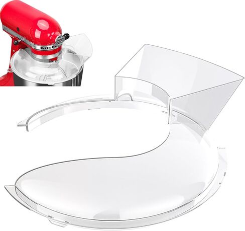 درع صب المطبخ Kitchenaid 5.5 Quart - درع صب خالٍ من المتاعب وفعال لمساعد المطبخ 5.5 6 7 8 Quart أوعية من الفولاذ المقاوم للصدأ - واقي مثالي من الرش لخلاطات حامل رفع الوعاء in Kuwait