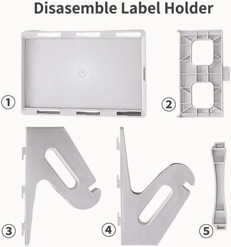 vretti Label Holder for Rolls and Fan-fold Labels, Thermal Shipping Label Roll Holder for Desktop Label Printer Shipping Supplies (White) in Saudi Arabia