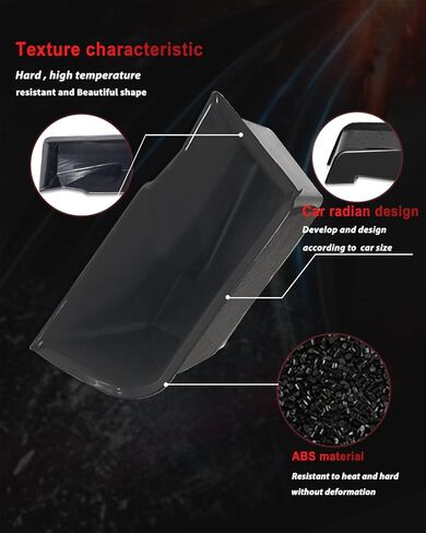 MODIPIM Side Inner Door Armrest Storage Box Trim Organizer Interior Car Door Handle Armrest Insert Fit for Chevrolet Corvette C7 2014-2019 in Kuwait