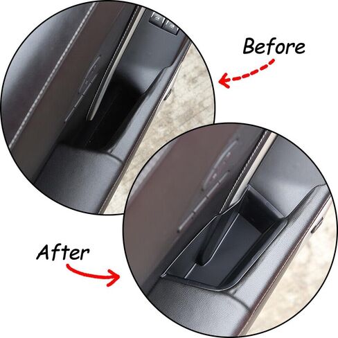 MODIPIM Side Inner Door Armrest Storage Box Trim Organizer Interior Car Door Handle Armrest Insert Fit for Chevrolet Corvette C7 2014-2019 in Kuwait