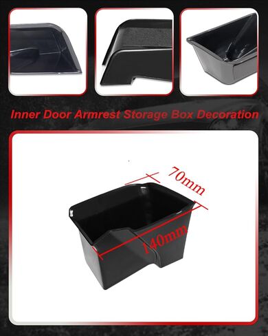 MODIPIM Side Inner Door Armrest Storage Box Trim Organizer Interior Car Door Handle Armrest Insert Fit for Chevrolet Corvette C7 2014-2019 in Kuwait