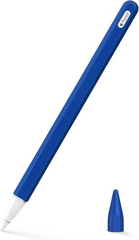 MoKo Pencil Case for Apple Pencil 2nd Generation, [2 Pieces] Protective Silicone Apple Pencil 2nd Generation Pencil Holder Sleeve and Protective Nib Cover for Apple Pencil 2, Soft Pink in Saudi Arabia