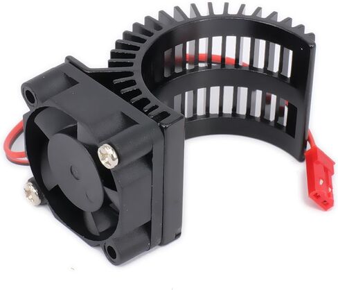 540/545/550 محرك كهربائي بالوعة حرارة المحرك الكهربائي مع مروحة تبريد 30 مم 5-6 فولت لـ 1/10 RC هواية سيارة شاحنة عربات التي تجرها الدواب روك الزاحف (أسود) in Kuwait