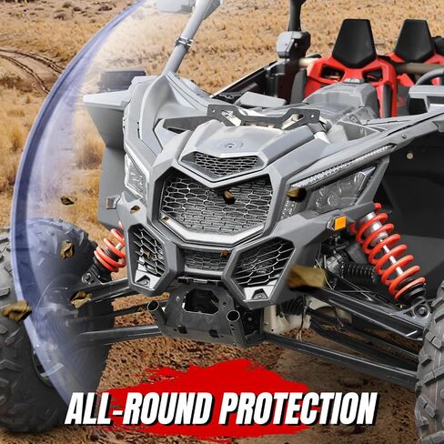 A & UTV PRO Rear Fascia for Can Am Maverick X3, Combined Heavy Duty Black Rear Fascia Kit for 2017-2024 Can Am Maverick X3 / X3 MAX All Models Accessories, 1 Set in Saudi Arabia