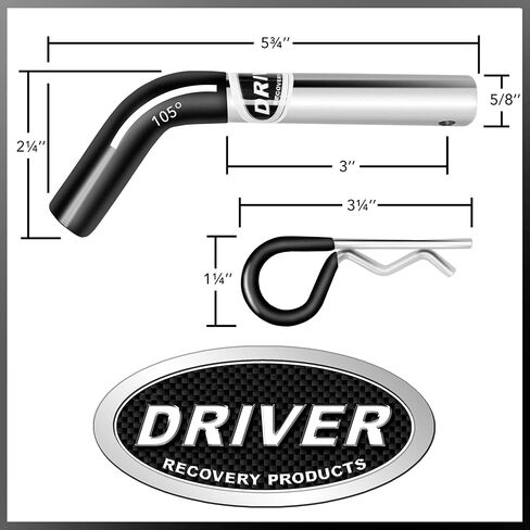 Driver Recovery Products 5/8 Inch Trailer Hitch Pin and Clip for 2" Receiver - Heavy Duty Class III & IV 10,000 Pound (5-Ton) Towing Capacity in Kuwait
