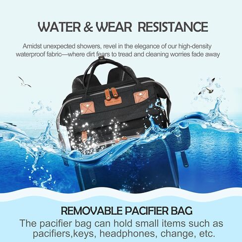 Diaper Bag Backpack with Changing Station, Waterproof for Travel, RGB | Foldable Changing Station with Portable Crib for Easy Diaper Changes, Travel, Hospital Visits and Daily Outings in Saudi Arabia