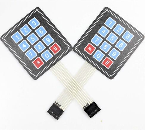 risingsaplings 6pcs 4x4 16 Key Matrix Array Membrane Switch Keypad Keyboard for Arduino AVR PIC in Saudi Arabia