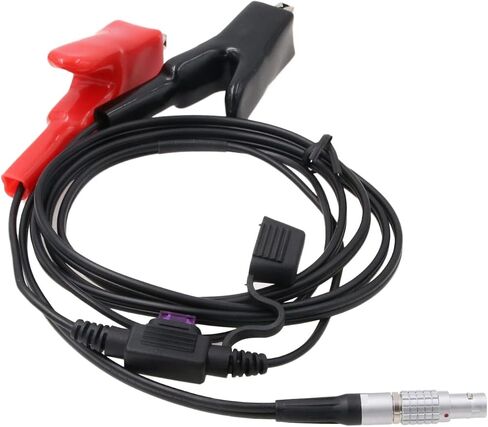 كابل طاقة بطارية خارجية 12 فولت من HangTon لجهاز Trimble R9 R10 R12 R6 R7 R8 GPS GNSS استقبال 5700 5800 SPS851، 7 دبابيس إلى مشابك التمساح 1.8 متر in Saudi Arabia