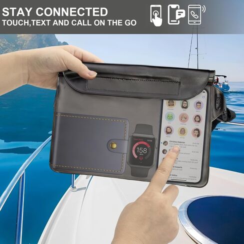 2 Packs Waterproof Fanny Pack with Phone Pouch and Adjustable Strap Keep Passport, Valuables Dry Belt Bag Swimming, Surfing, Rafting, Marine Outdoor Essential Tools Water Proof Waist Pouches in Saudi Arabia