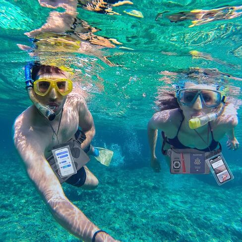 2 Packs Waterproof Fanny Pack with Phone Pouch and Adjustable Strap Keep Passport, Valuables Dry Belt Bag Swimming, Surfing, Rafting, Marine Outdoor Essential Tools Water Proof Waist Pouches in Saudi Arabia