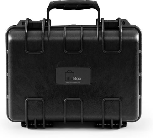 حافظة كاميرا مقاومة للماء معتمدة من BluBox TSA - حافظة ممتازة متينة حاصلة على تصنيف IP67 مع رغوة قابلة للتخصيص للكاميرا والمسدس والعتاد والمعدات - 12.4 × 9.6 × 4.9 بوصة in Saudi Arabia