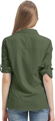 mosingle Women's UPF 50 UV Long Sleeve Sun Protection Shirts Quick Dry for Hiking Camping Fishing Travel Shirt in Saudi Arabia