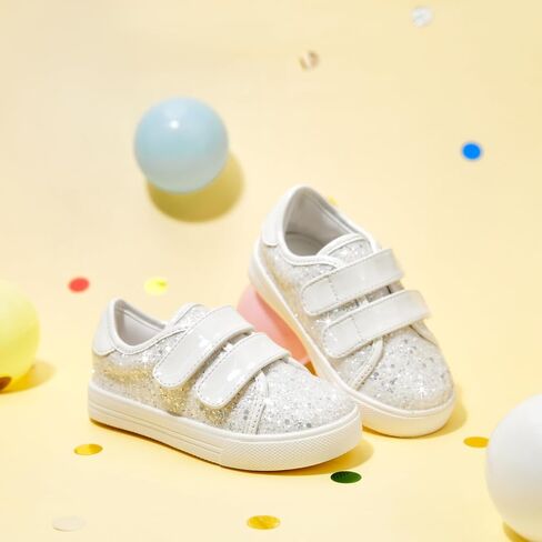 Felix & Flora Toddler/Little Kid Girls Running Shoes Sports Sneakers Princess Casual Glitter Shoes. in Saudi Arabia