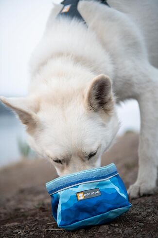 Ruffwear، وعاء Quencher للكلاب، قابل للطي، وعاء محمول للطعام والماء، من الطوب الناري، متوسط in Kuwait