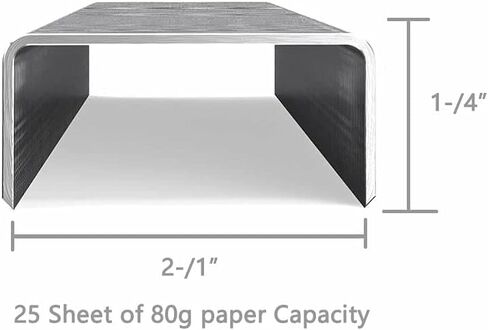 SEAKOS 5 Pack of 5000 Count Standard Staples, 26/6, ¼" Leg Length, Chisel Point Tips, Jam Free Staples, Fits All Standard Desktop Office Staplers, Best Office Products.Silver. in Saudi Arabia