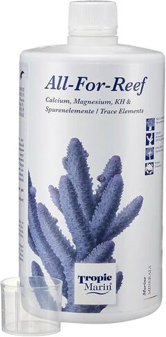 Tropic Marin All for Reef 250ml 500ml 1000ml حل واحد كامل للقلوية الكالسيوم المغنيسيوم كاتيون أنيون لا حاجة للخلط الشعاب المرجانية المعدنية (زجاجة 250 مل) in Kuwait