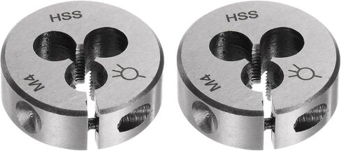 uxcell 2pcs Round Threading Dies, Metric M3 x 0.5 Thread (Right Hand), Adjustable High Speed Steel (HSS) Screw Cutting Die Repair Tool in Saudi Arabia