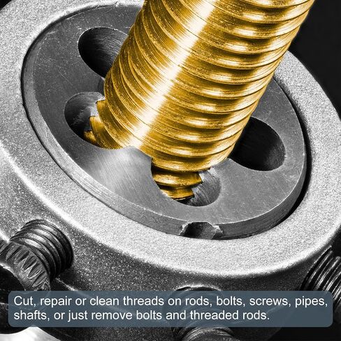 uxcell 2pcs Round Threading Dies, Metric M3 x 0.5 Thread (Right Hand), Adjustable High Speed Steel (HSS) Screw Cutting Die Repair Tool in Saudi Arabia