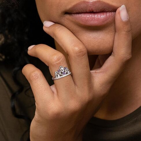 STARCHENIE Princess Crown Tiara Ring Wedding Engagement Band 925 Sterling Silver Anniversary Rings for Women in Saudi Arabia