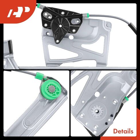 A-Premium Power Window Regulator Without Motor Replacement for Cadillac DeVille 2000-2005 Front Right Passenger Side in Saudi Arabia