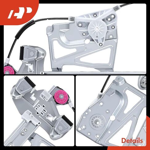 A-Premium Power Window Regulator Without Motor Replacement for Cadillac DeVille 2000-2005 Front Right Passenger Side in Saudi Arabia