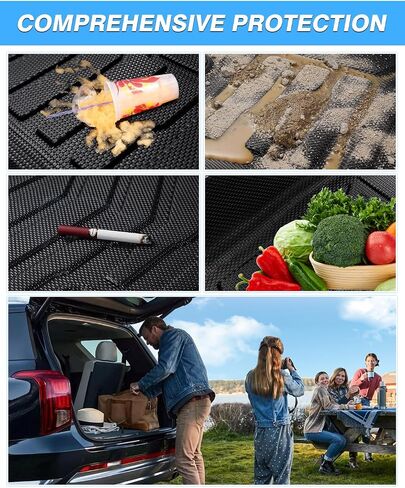 Powerty Cargo Mat Compatible for Chevrolet Traverse 2018-2023 Accessories All Weather Cargo Liner TPE Rear Trunk Mat in Saudi Arabia