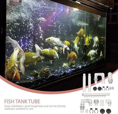 FRCOLOR 2 Sets Plumbing Fittings Tube for Fish Tank Aquarium Supply Intake Outflow Tube Replacement Fish Tank Tube Aquarium Outflow Fish Aquarium Accessories Hose Generator Abs in Saudi Arabia
