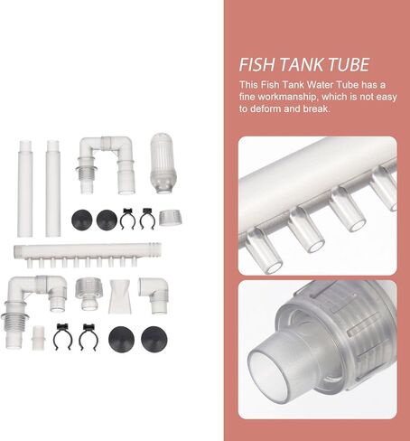 FRCOLOR 2 Sets Plumbing Fittings Tube for Fish Tank Aquarium Supply Intake Outflow Tube Replacement Fish Tank Tube Aquarium Outflow Fish Aquarium Accessories Hose Generator Abs in Saudi Arabia