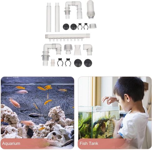 FRCOLOR 2 Sets Plumbing Fittings Tube for Fish Tank Aquarium Supply Intake Outflow Tube Replacement Fish Tank Tube Aquarium Outflow Fish Aquarium Accessories Hose Generator Abs in Saudi Arabia